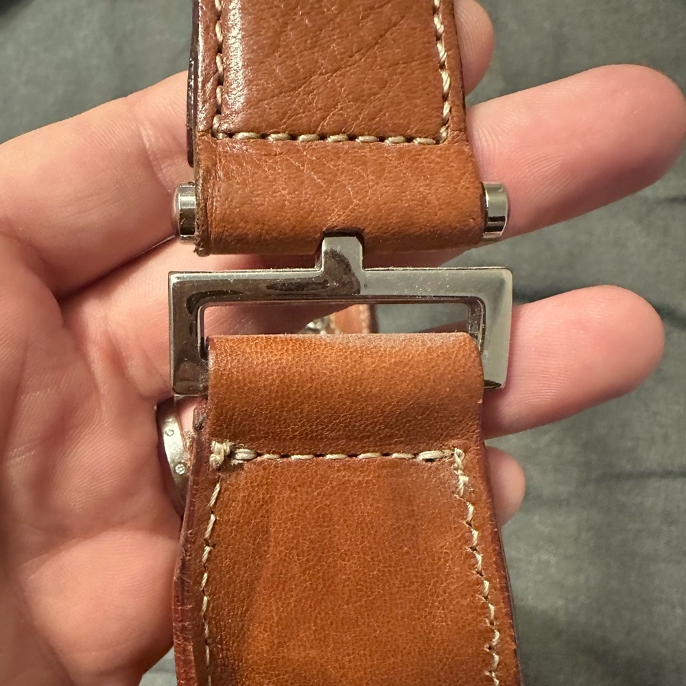 🎉 HP 12/26 🎉 Cole Haan Classic Brown Leather Shoulder Bag - Picture 7 of 8